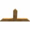 Ekena Millwork Portland Rough Sawn Timber Gable Bracket, Western Red Cedar, 48"W x 26"H x 2"D x 6"F, 13/12 Pitch GBW048X26X0206POR00RWR - alternate 4